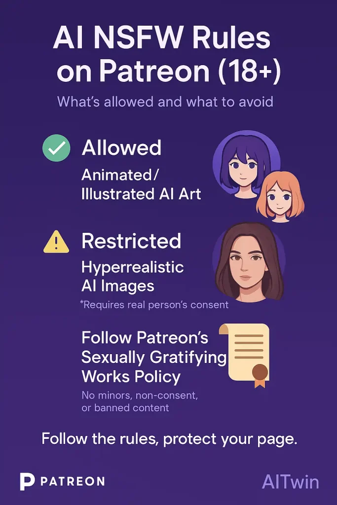 AI NSFW Rules on Patreon