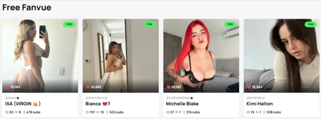 Free Fanvue Fansvex