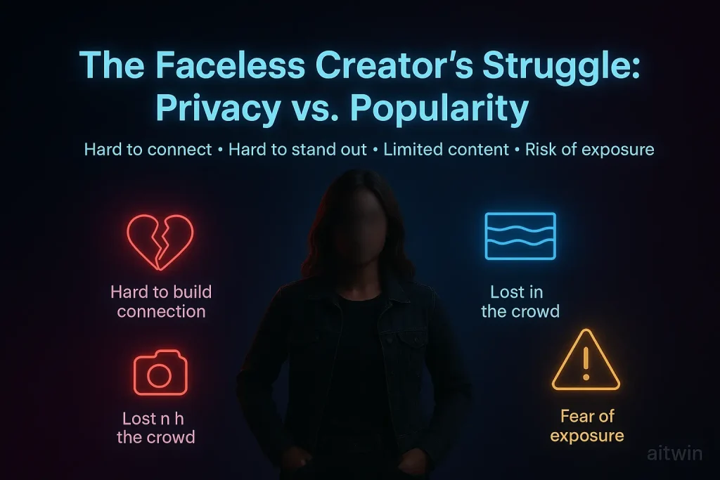 The Faceless Creator’s Struggle