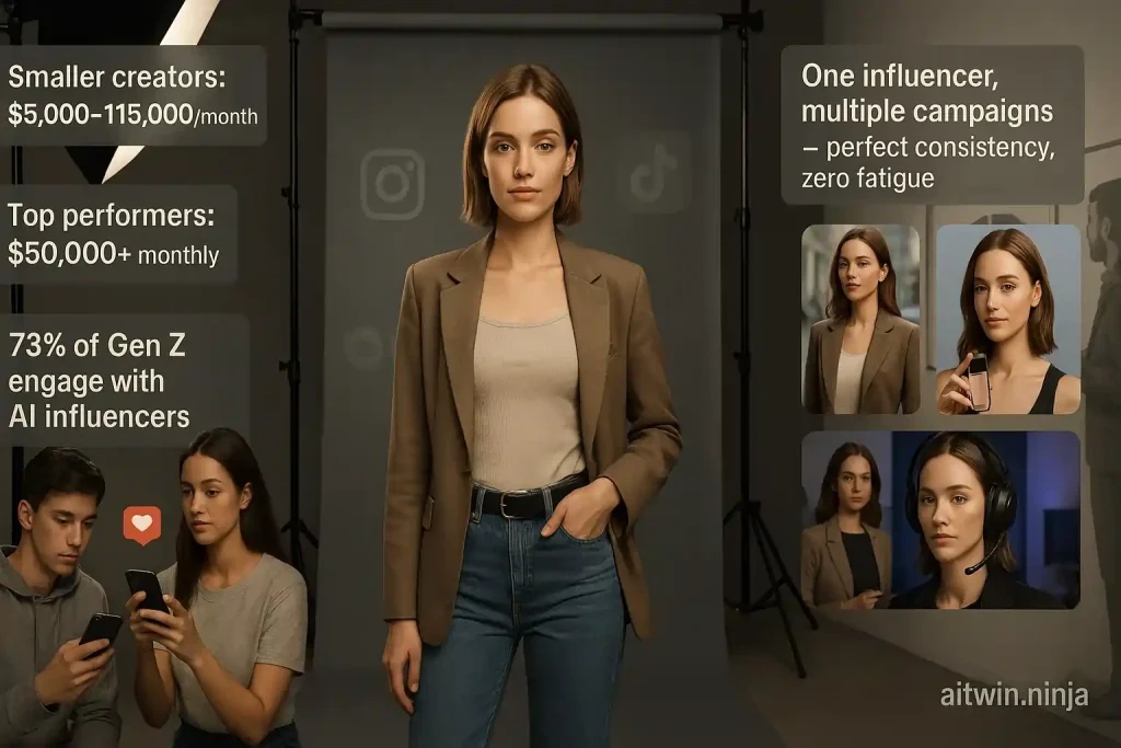 AI influencer earnings