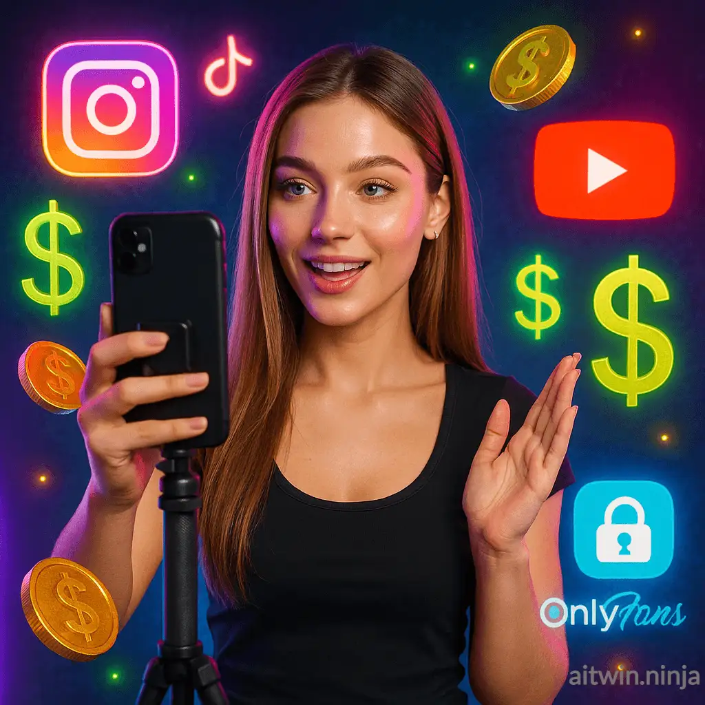 AI influencer making viral videos to earn on social medi