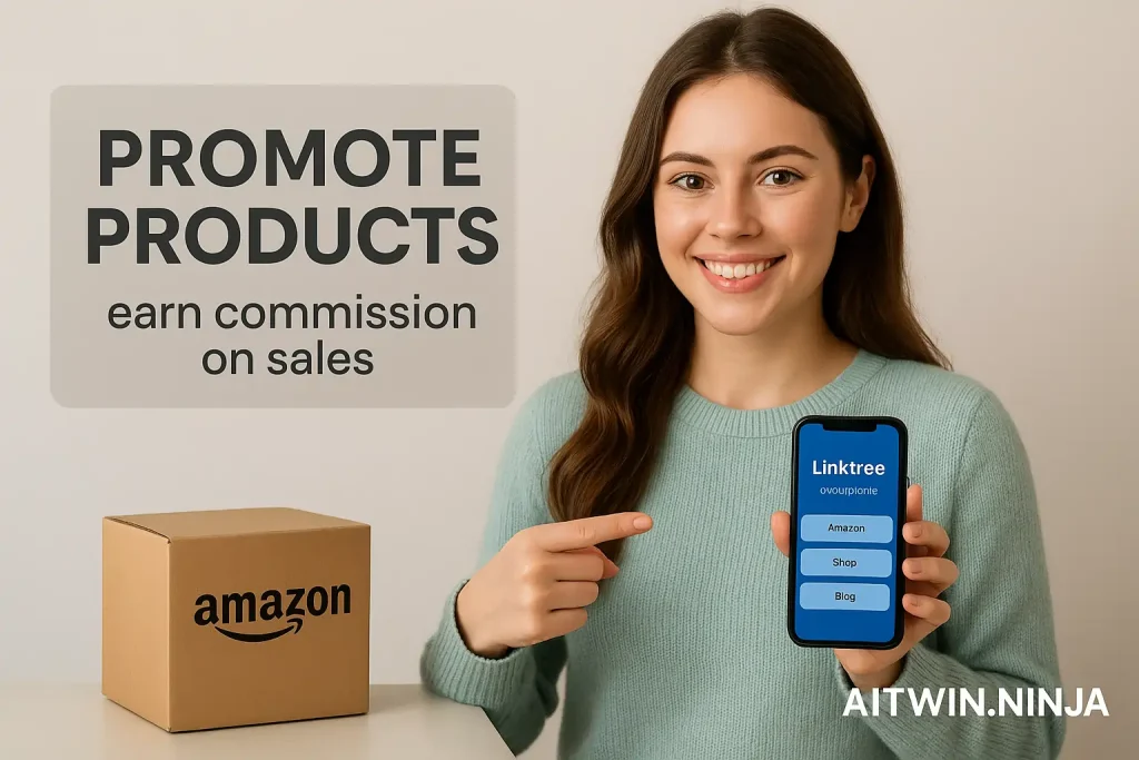 AI influencer promoting products through affiliate marketing