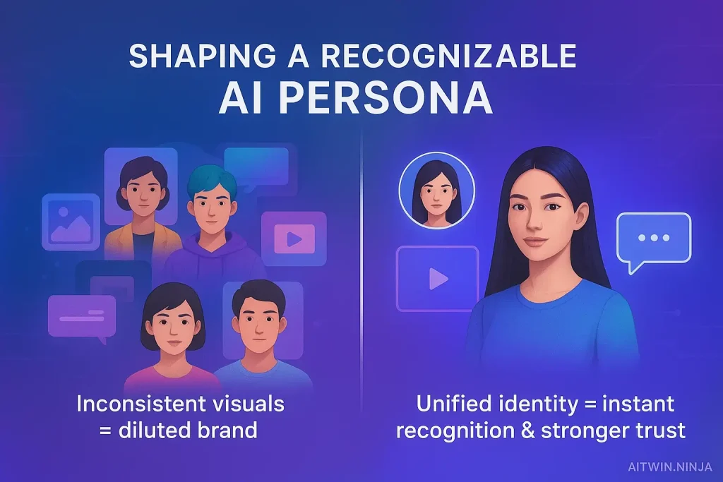 AI influencer with a unique, consistent visual style