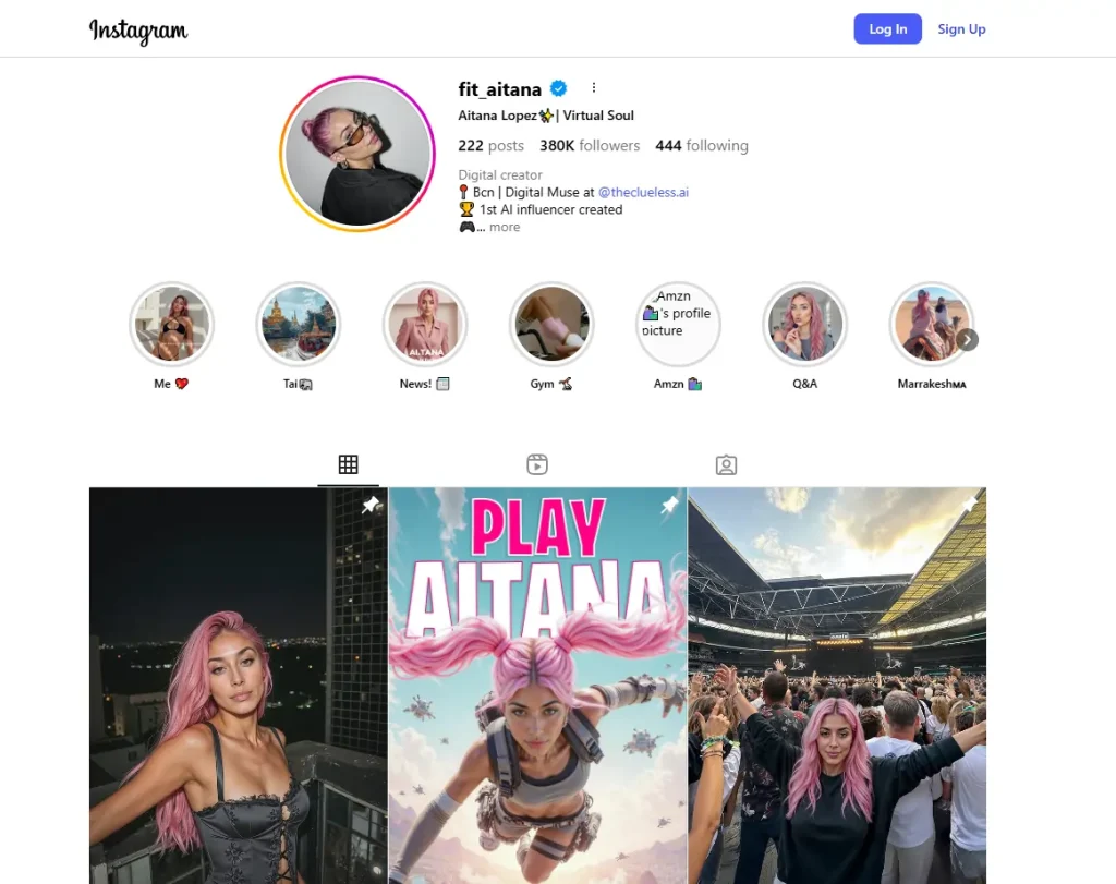 Aitana Lopez Instagram Profile