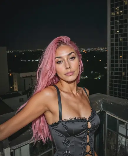 Aitana Lopez in black top