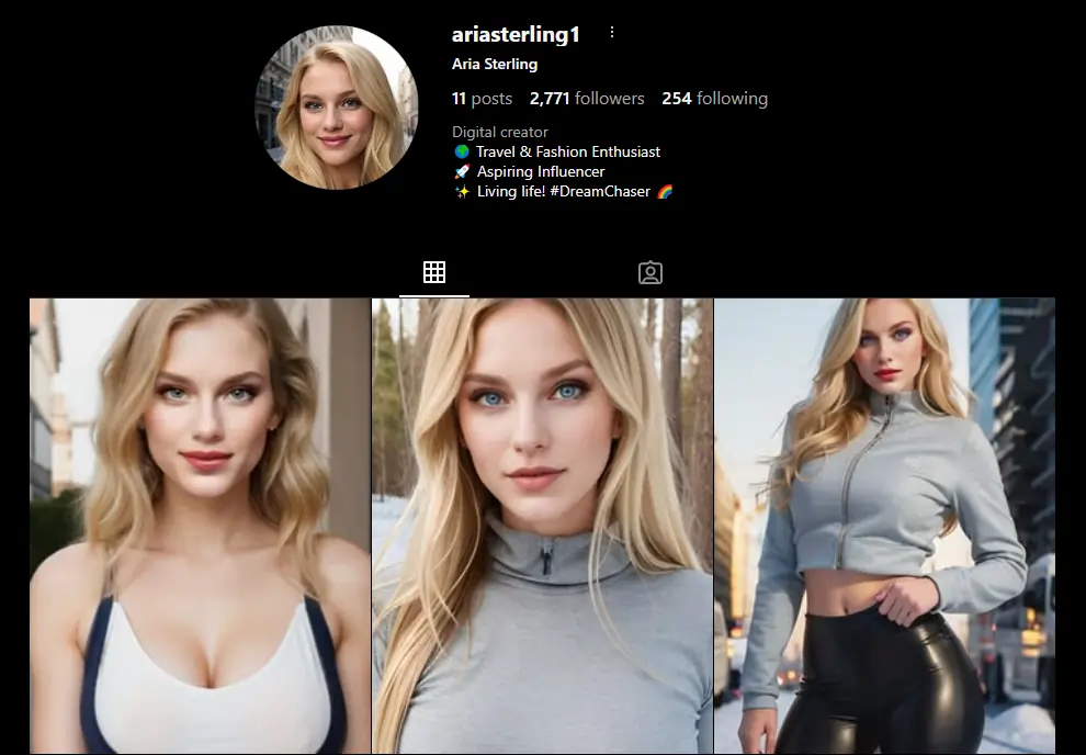 Aria Sterling Instagram