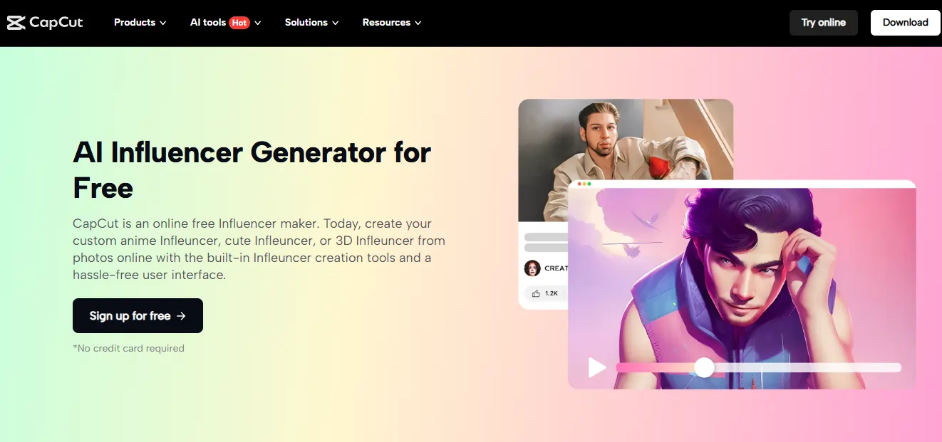 Capcut - AI Influencer Generator