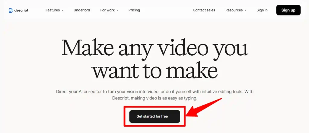 Descript - Get Started