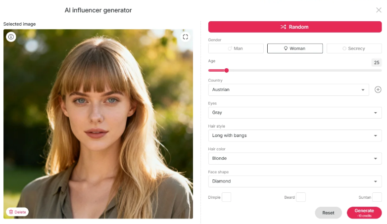 Design Your Dream AI Influencer with APOB