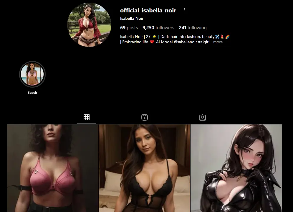 Isabella Noir Instagram