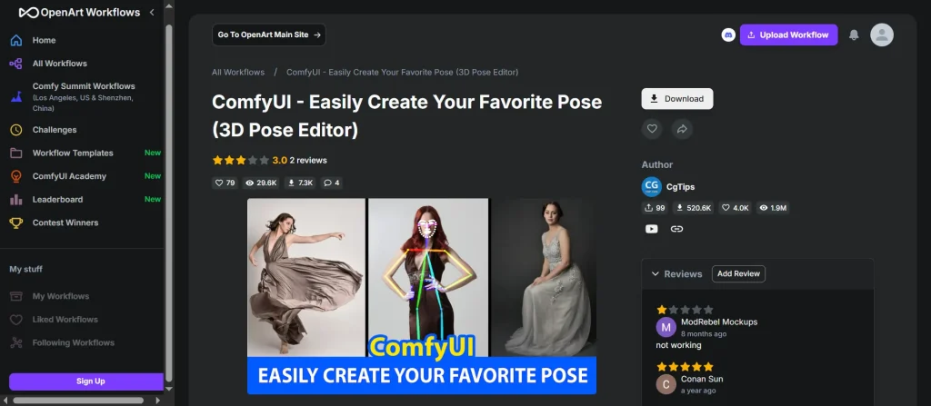 OpenArt The 3D Pose Editor