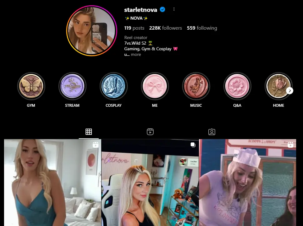 Scarlett Nova Instagram