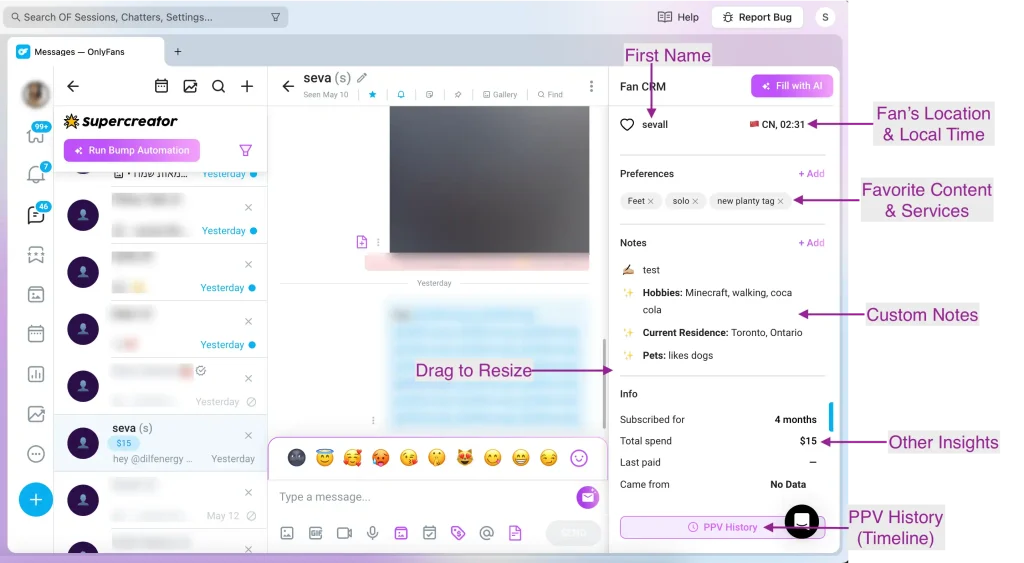SuperCreator - Fans CRM