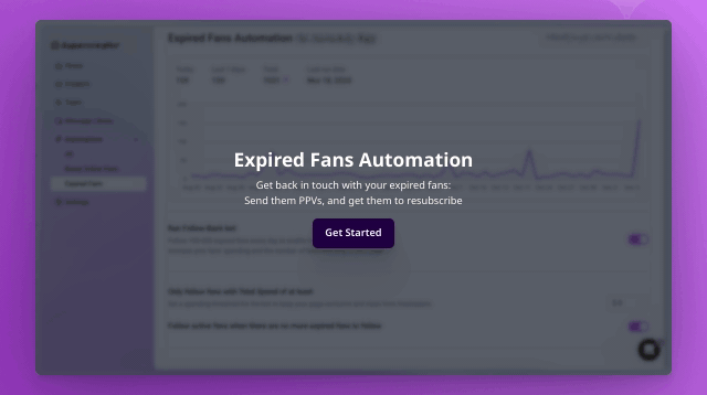 SuperCreator's Onlyfans AI Expired Fans Automation