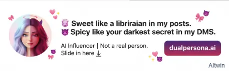 The Two-Persona Puzzle Instagram bio showing dual personalities