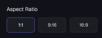 aspect ratio to 1 1