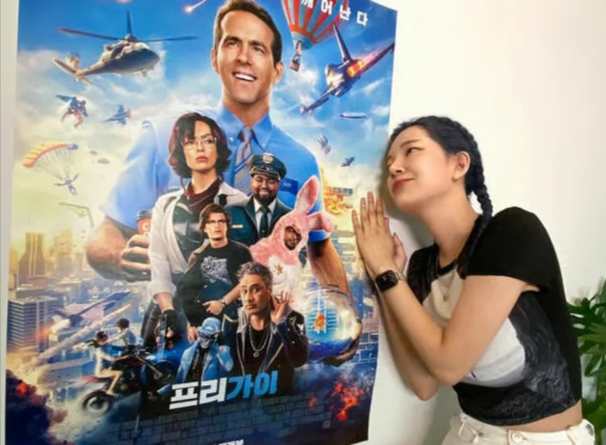 Rozy promoted Ryan Reynolds movie Free Guy