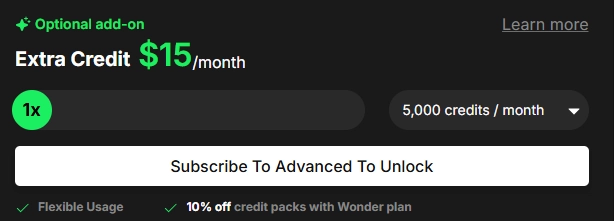 OpenArt AI Add-On Credits