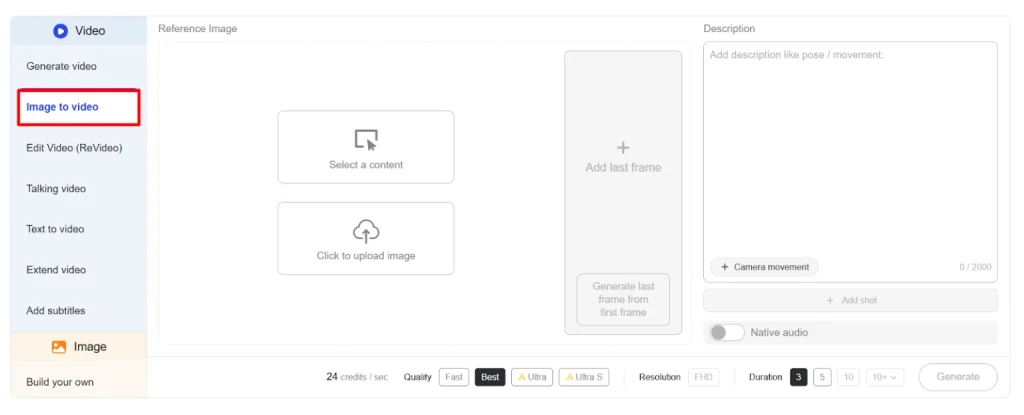 APOB AI - Image-to-Video Feature