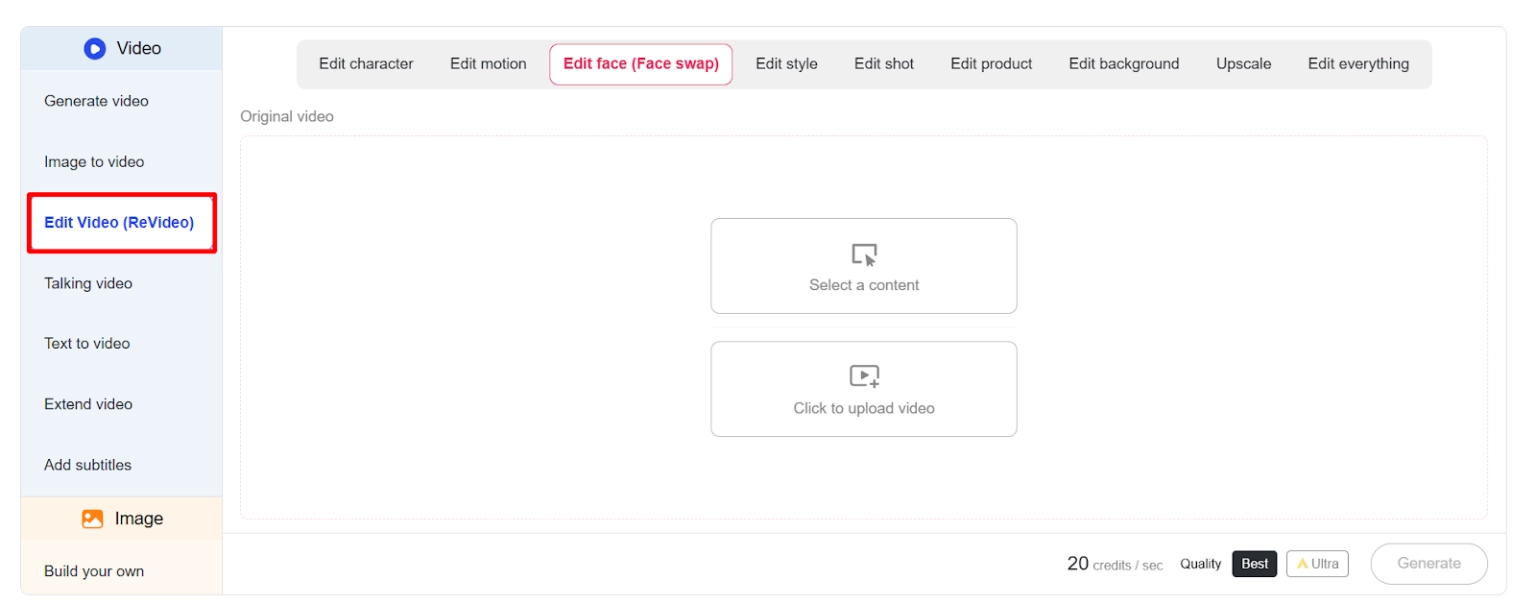 APOB AI - Video Face Swap Feature