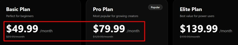 CelebMakerAI - Signup and Choose Plan