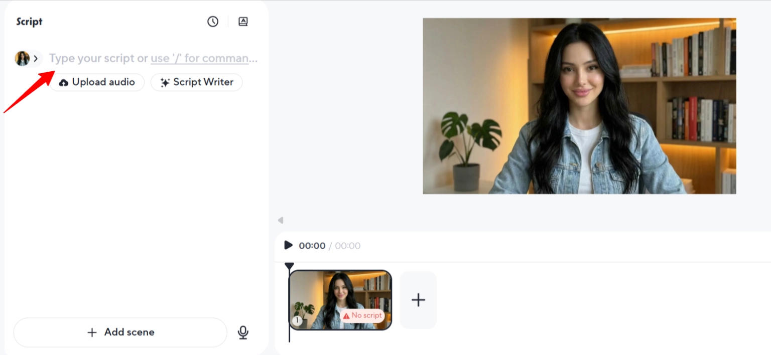 Create Script Directly in HeyGen