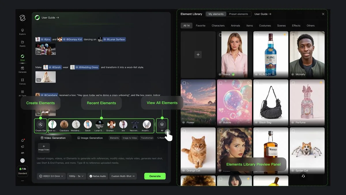 Kling AI's Elements Feature