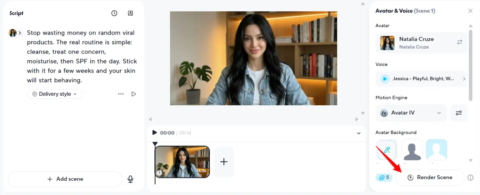 Render and Export Video in HeyGen