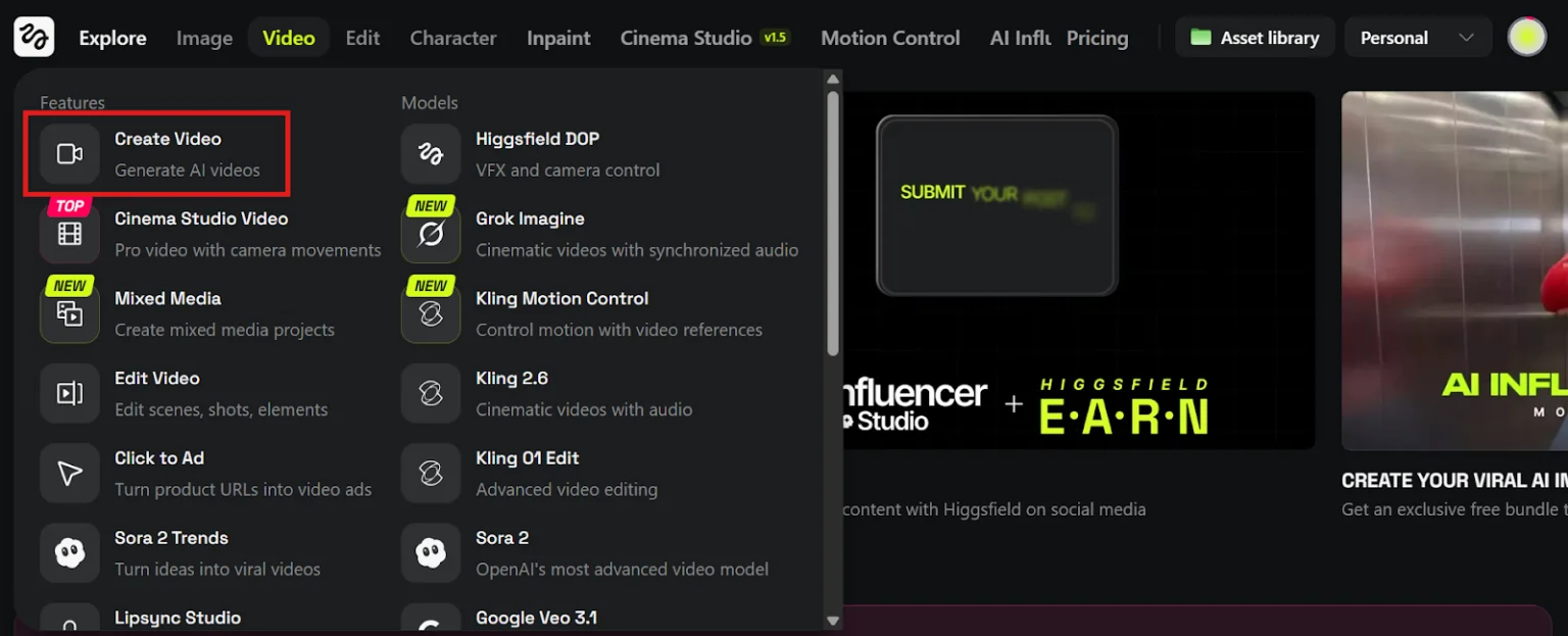 Upload Higgsfield Image to Create Video