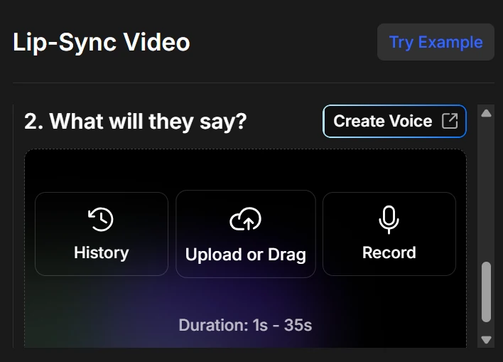 Add audio for lip-syncing Video in OpenArt