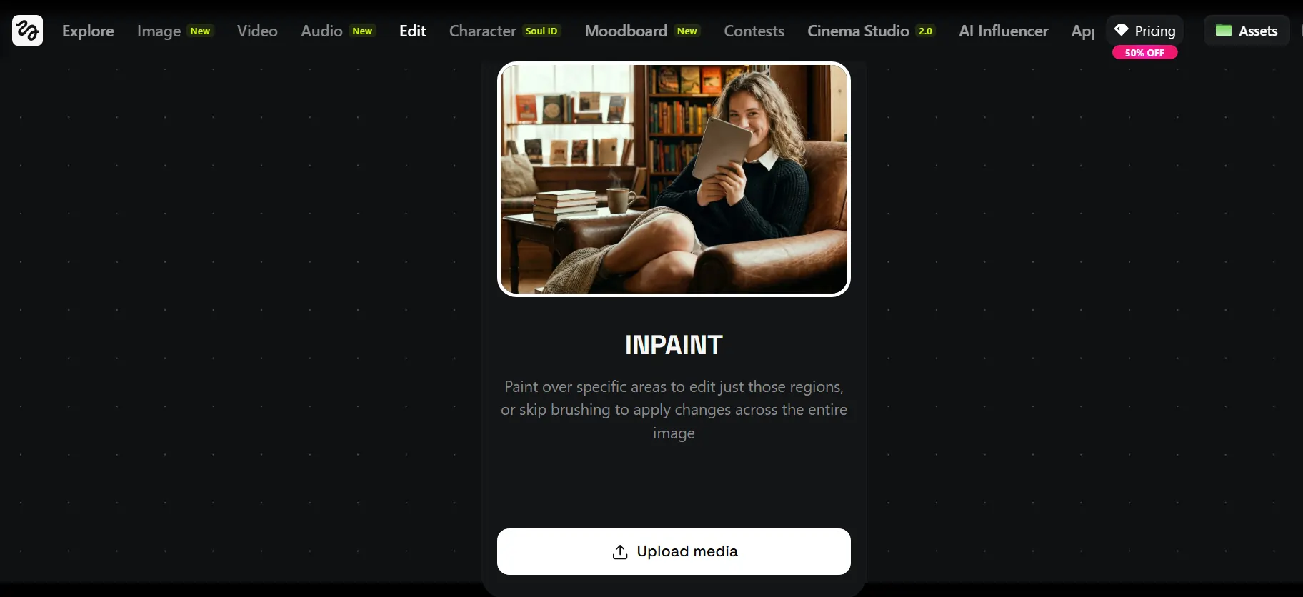 Draw to Image - Higgsfield AI InPaint Tool