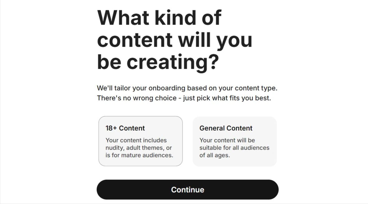 Fanvue Content Preferences