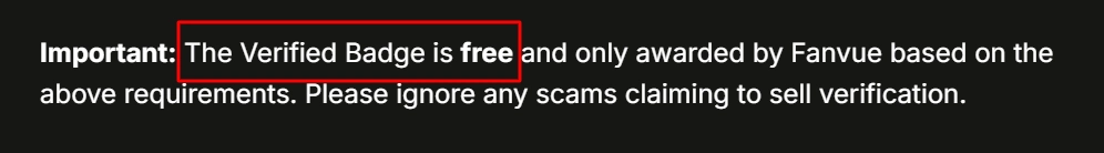 Fanvue Verified Badge