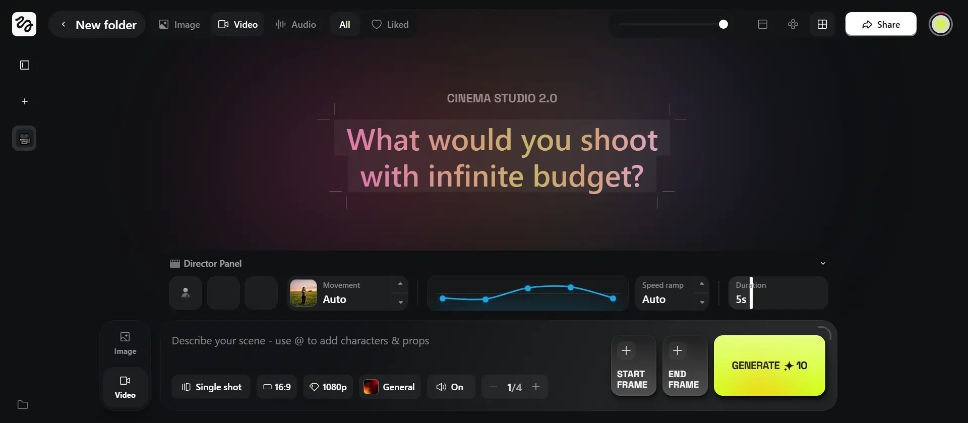 Higgsfield AI - Cinema Studio 2.0