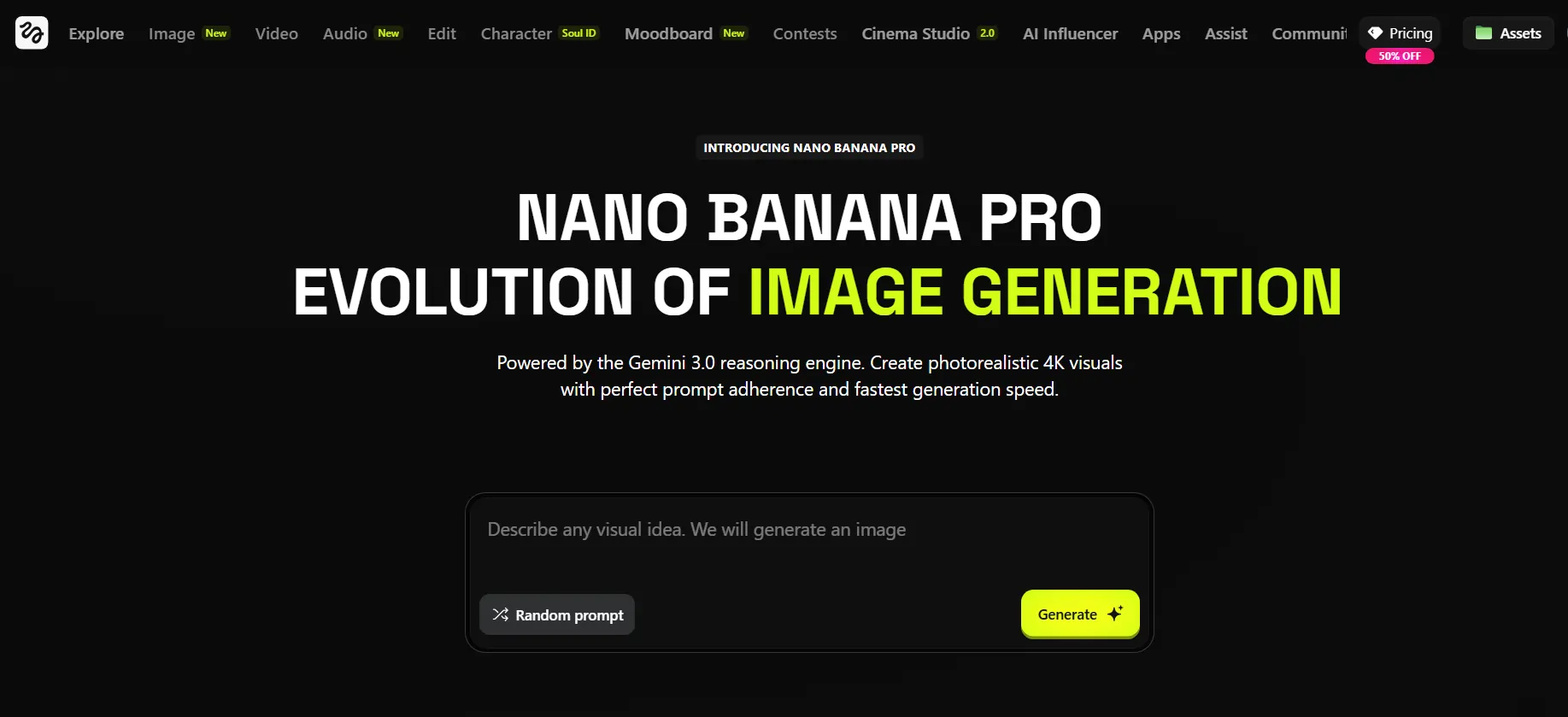 Higgsfield AI - Nano Banana Pro