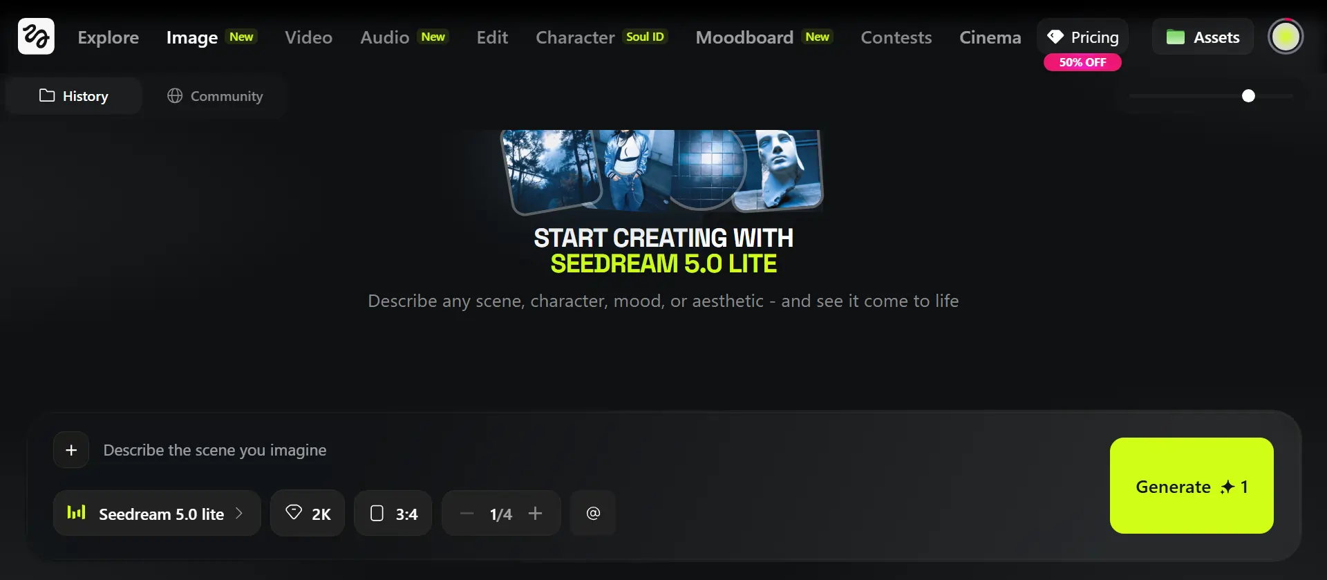 Higgsfield AI - Seedream 5.0 Lite