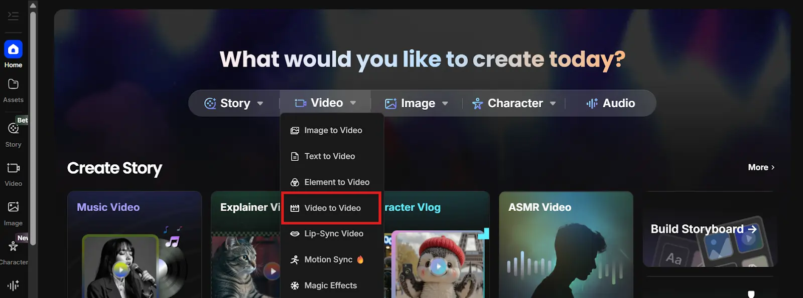 Navigate to the Video section in OpenArt Dashboard