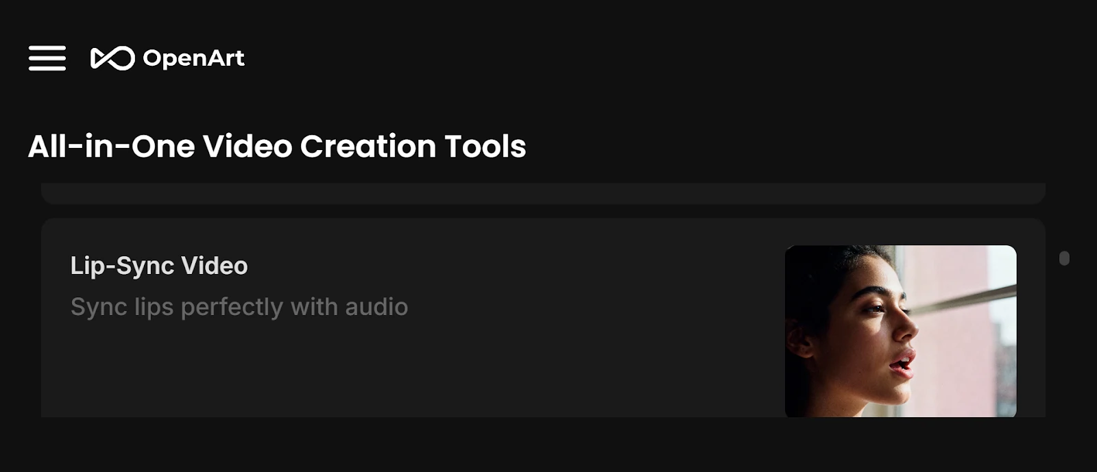 OpenArt Lip-Sync Video Feature