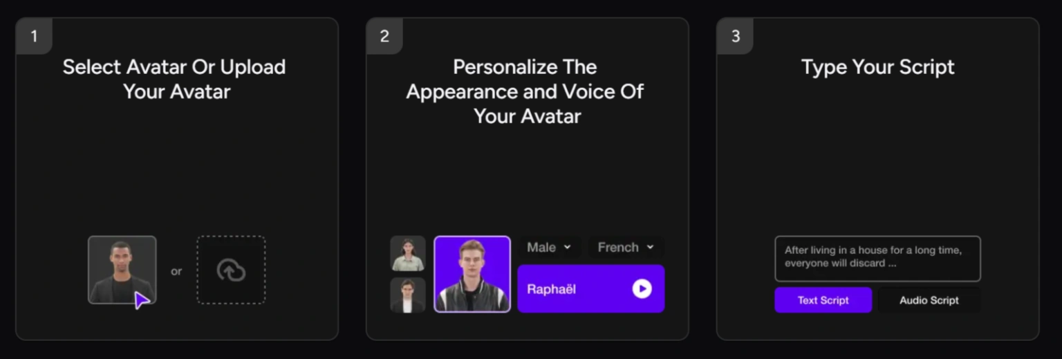 Write or Paste Script For AI Avatar
