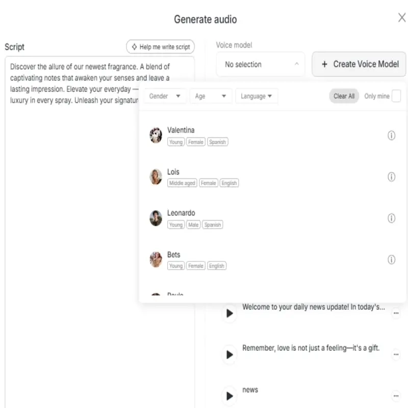APOB AI Voice & Audio Generator