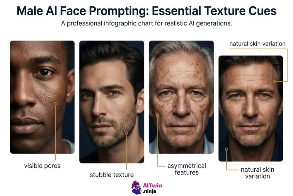 Male AI Face Prompting
