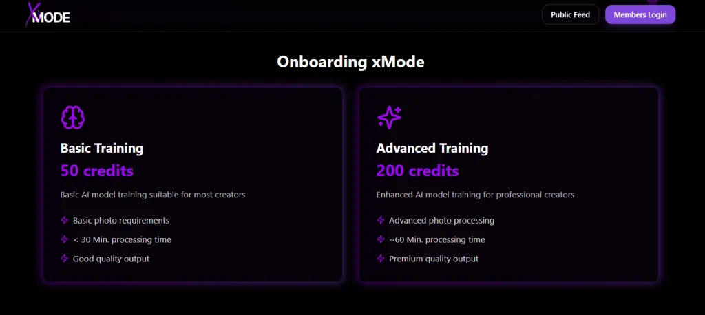 Pick Your Xmode AI Training Tier