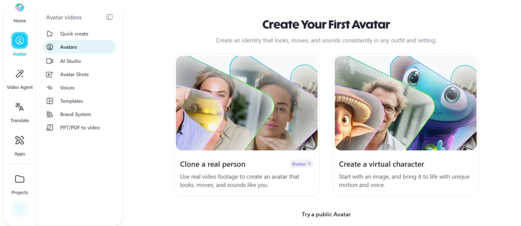 Heygen AI Video Avatar Creation