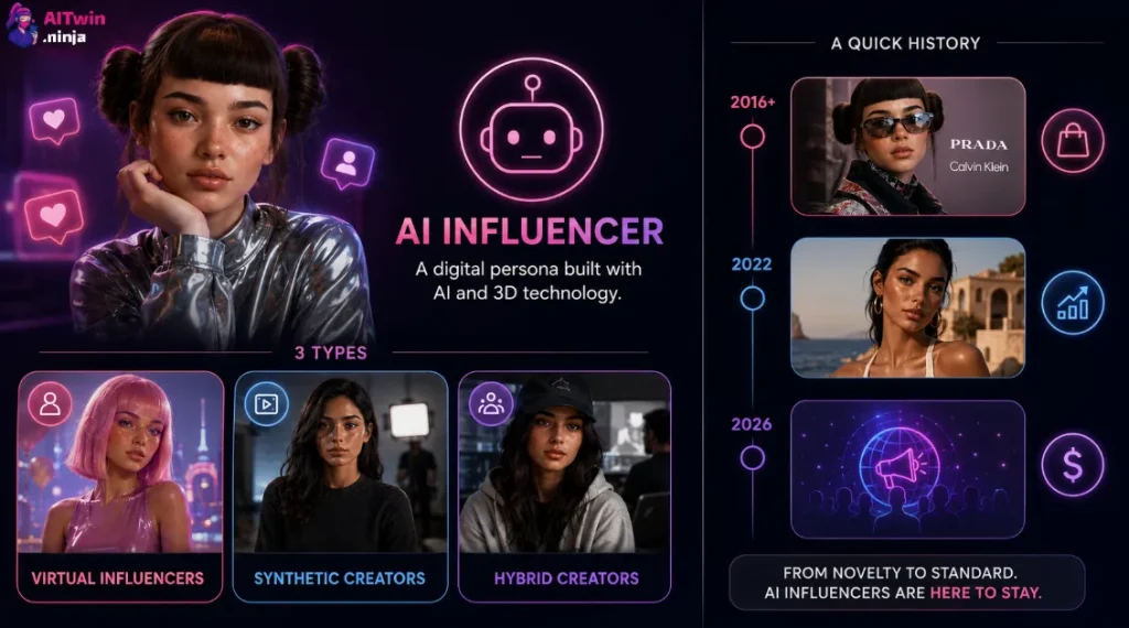 AI Influencer Types and Timeline