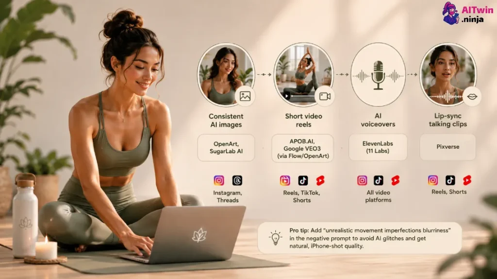 AI Yoga Content Creation Workflow