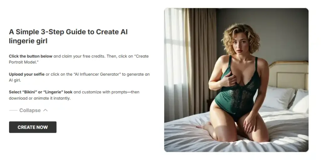 APOB AI-generated lingerie campaign image