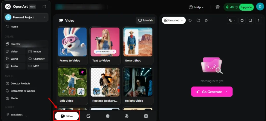 OpenArts AI Video Generator