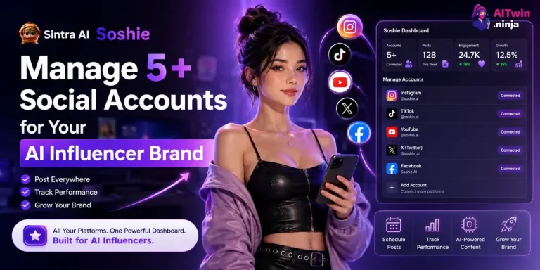 How to Use Sintra AI Soshie to Manage 5+ Social Media Accounts for Your AI Influencer Brand