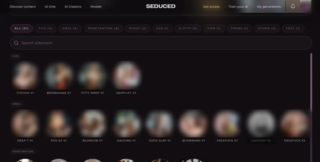 Seduced.ai Extention For Video Generation