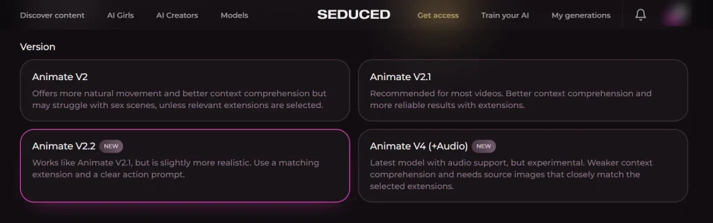 Seduced.ai - Video Generation Version